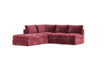 Load image into Gallery viewer, Ciello XL - Sectional - Bordeaux - High Angled
