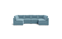 Load image into Gallery viewer, Ciello - Sectional - Aqua - High Angled
