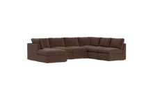 Load image into Gallery viewer, Ciello XL - Sectional - Chocolate - High Angled
