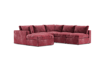 Load image into Gallery viewer, Ciello - Sectional - Bordeaux - Regular Backrest
