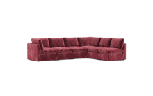 Load image into Gallery viewer, Ciello - Sectional - Bordeaux - High Angled

