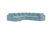 Load image into Gallery viewer, Ciello - Sectional - Aqua - High Angled

