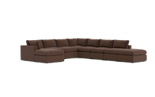 Load image into Gallery viewer, Ciello XL - Sectional - Chocolate - Regular Backrest
