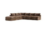 Load image into Gallery viewer, Ciello XL - Sectional - Espresso - Regular Backrest
