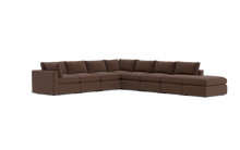 Load image into Gallery viewer, Ciello XL - Sectional - Chocolate - Regular Backrest
