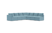 Load image into Gallery viewer, Ciello - Sectional - Aqua - High Angled
