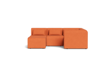 Load image into Gallery viewer, Atmosphere Sleeper Sofa &amp; Sectional - Rounded Backrest - Tangerine
