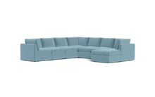 Load image into Gallery viewer, Ciello - Sectional - Aqua - High Angled
