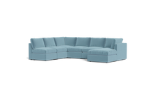 Load image into Gallery viewer, Ciello - Sectional - Aqua - High Angled
