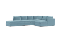 Load image into Gallery viewer, Ciello - Sectional - Aqua - High Angled
