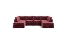 Load image into Gallery viewer, Ciello - Sectional - Bordeaux - High Angled
