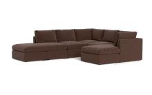 Load image into Gallery viewer, Ciello XL - Sectional - Chocolate - High Angled

