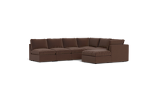 Load image into Gallery viewer, Ciello - Sectional - Chocolate - High Angled
