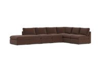 Load image into Gallery viewer, Ciello XL - Sectional - Chocolate - High Angled
