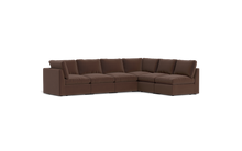 Load image into Gallery viewer, Ciello - Sectional - Chocolate - High Angled
