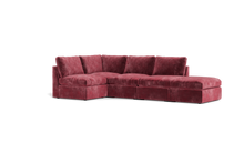 Load image into Gallery viewer, Ciello - Sectional - Bordeaux - High Angled
