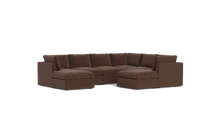 Load image into Gallery viewer, Ciello - Sectional - Chocolate - High Angled
