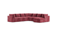 Load image into Gallery viewer, Ciello XL - Sectional - Bordeaux - High Angled
