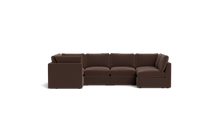 Load image into Gallery viewer, Ciello - Sectional - Chocolate - High Angled
