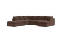 Load image into Gallery viewer, Ciello XL - Sectional - Chocolate - High Angled
