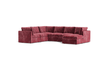 Load image into Gallery viewer, Ciello XL - Sectional - Bordeaux - High Angled
