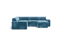Load image into Gallery viewer, Atmosphere Sleeper Sofa &amp; Sectional - Regular Backrest - Harbour Blue
