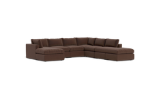Load image into Gallery viewer, Ciello XL - Sectional - Chocolate - Regular Backrest
