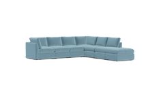 Load image into Gallery viewer, Ciello - Sectional - Aqua - High Angled
