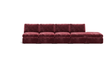 Load image into Gallery viewer, Ciello XL - Sofa - Bordeaux - High Angled

