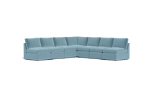 Load image into Gallery viewer, Ciello - Sectional - Aqua - High Angled

