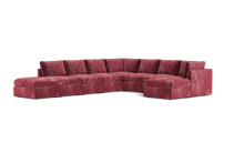 Load image into Gallery viewer, Ciello - Sectional - Bordeaux - High Angled
