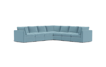 Load image into Gallery viewer, Ciello - Sectional - Aqua - High Angled
