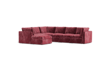 Load image into Gallery viewer, Ciello - Sectional - Bordeaux - High Angled
