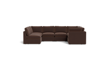 Load image into Gallery viewer, Ciello - Sectional - Chocolate - High Angled
