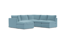 Load image into Gallery viewer, Ciello - Sectional - Aqua - High Angled
