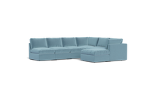 Load image into Gallery viewer, Ciello - Sectional - Aqua - High Angled
