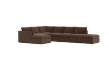 Load image into Gallery viewer, Ciello XL - Sectional - Chocolate - High Angled
