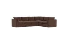 Load image into Gallery viewer, Ciello - Sectional - Chocolate - High Angled
