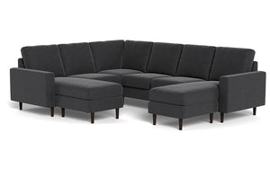 REFURBISHED - The Cozey Corner - Charcoal - Square - C
