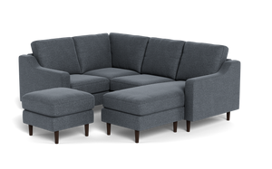 REFURBISHED - The Cozey Corner - Velvet Sapphire - Square