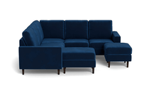 Load image into Gallery viewer, REFURBISHED - The Cozey Corner - Velvet Sapphire - Square
