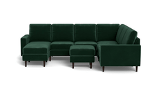 Load image into Gallery viewer, REFURBISHED - The Cozey Corner - Velvet Emerald - Square
