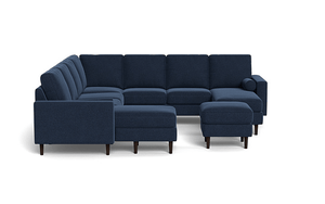 REFURBISHED - The Cozey Corner - Navy Blue - Square - C
