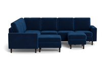 Load image into Gallery viewer, REFURBISHED - The Cozey Corner - Velvet Sapphire - Square
